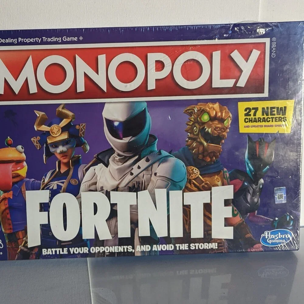 NWT Monopoly Fortnite 2019 Purple Edition Summer Board Game Dad's Day Gamer NIB